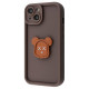 Чохол Pretty Case iPhone 15 bear/brown