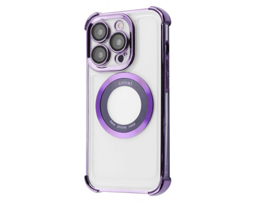 Чохол Glossy Case with Magnetic Ring iPhone 14 Pro purple