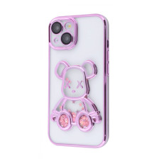 Чохол Shining Bear Case iPhone 15 rose gold