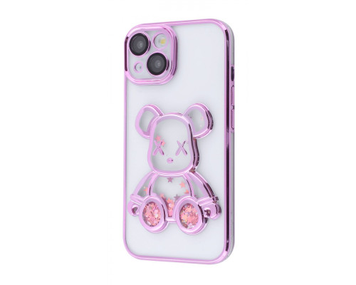 Чохол Shining Bear Case iPhone 15 rose gold