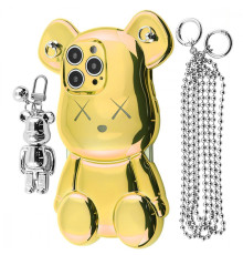 Чохол Teddy Bear Case with Strap iPhone 14 Pro Max gold 2001001958411