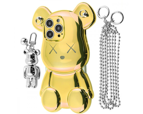 Чохол Teddy Bear Case with Strap iPhone 14 Pro Max gold 2001001958411