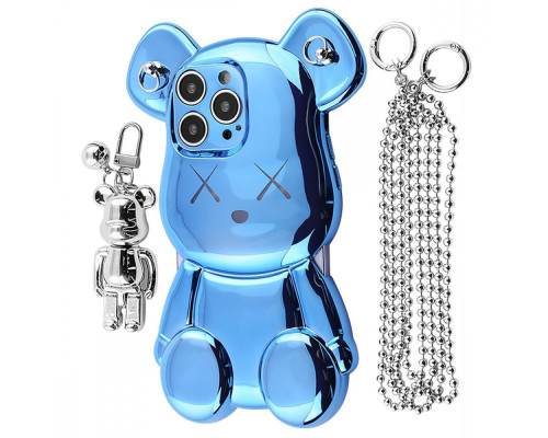 Чохол Teddy Bear Case with Strap iPhone 15 Pro Max sierra blue 2001001958510