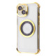 Чохол Glossy Case with Magnetic Ring iPhone 13 gold