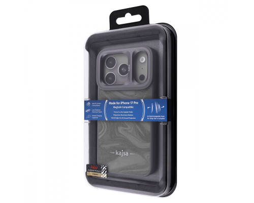 Чохол Kajsa Fluid Art with Magnetic Ring iPhone 17 Pro black 2003000276008