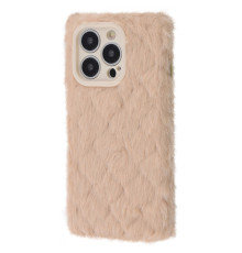 Чохол Fluffy Love Case iPhone 14 Pro Max pink sand