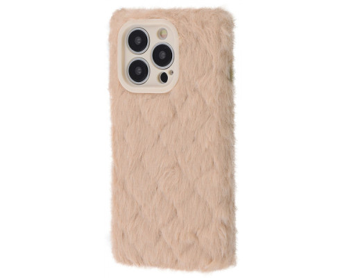 Чохол Fluffy Love Case iPhone 14 Pro Max pink sand