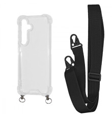 Чохол WAVE Clear Case with Strap Samsung Galaxy A35 black