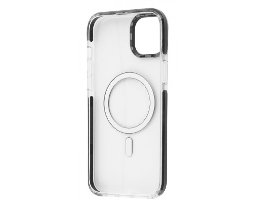 Чохол WAVE Clear Case Side with Magnetic Ring iPhone 15 Plus black 2001001915605