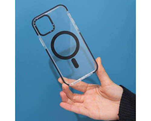 Чохол WAVE Clear Case Side with Magnetic Ring iPhone 15 Plus black 2001001915605