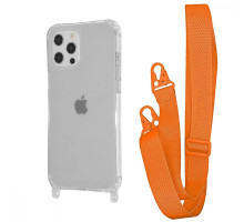 Чохол WAVE Clear Case with Strap iPhone 12 Pro Max orange 2001001941819