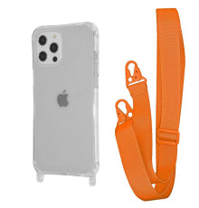 Чохол WAVE Clear Case with Strap iPhone 12 Pro Max orange 2001001941819