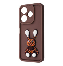 Чохол Pretty Things Case Xiaomi Redmi 13 4G/Poco M6 4G/Note 13R brown/rabbit 2001001980320
