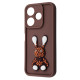 Чохол Pretty Things Case Xiaomi Redmi 13 4G/Poco M6 4G/Note 13R brown/rabbit 2001001980320