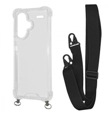 Чохол WAVE Clear Case with Strap Xiaomi Redmi Note 13 Pro+ black 2001001905873