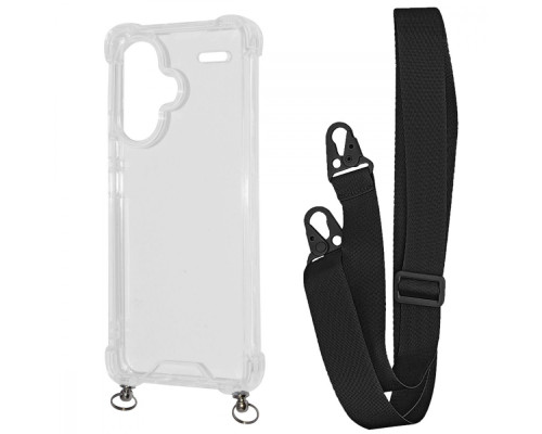 Чохол WAVE Clear Case with Strap Xiaomi Redmi Note 13 Pro+ black 2001001905873