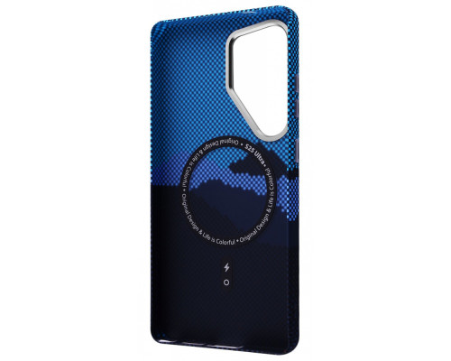Чохол WAVE Gleam Case with Magnetic Ring Samsung Galaxy S24 Ultra blue stripes 2003000252606