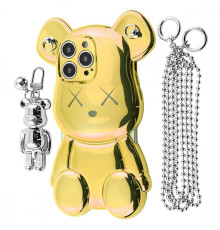Чохол Teddy Bear Case with Strap iPhone 13 Pro Max gold 2001001958336