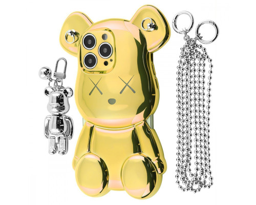 Чохол Teddy Bear Case with Strap iPhone 13 Pro Max gold 2001001958336