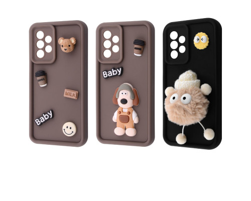 Чохол Pretty Things Case Samsung Galaxy A52 (A525F) brown/fluffy white