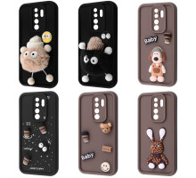 Чохол Pretty Things Case Xiaomi Redmi 9 brown/fluffy white 2003000225402