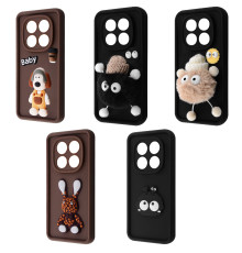 Чохол Pretty Things Case Xiaomi Redmi Note 14 Pro 5G/Poco X7 brown/fluffy white