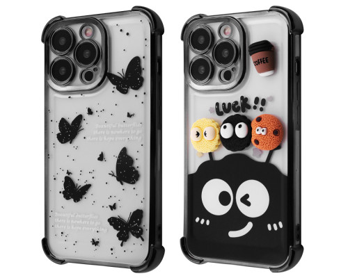 Чохол WAVE Winkie iPhone 15 Pro natural titanium/butterfly 2003000252255