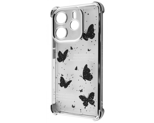 Чохол WAVE Winkie Xiaomi Redmi Note 14 4G (European) 164.84mm silver/butterfly 2003000254518