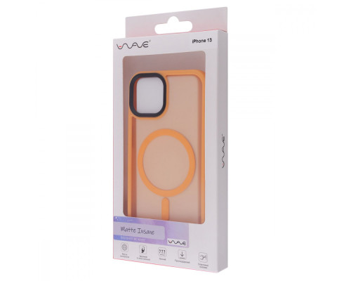 Чохол WAVE Matte Insane Case with Magnetic Ring iPhone 13 orange