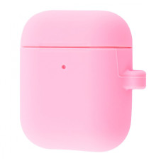 Чохол Silicone Case Slim with Carbine for AirPods 2 pink