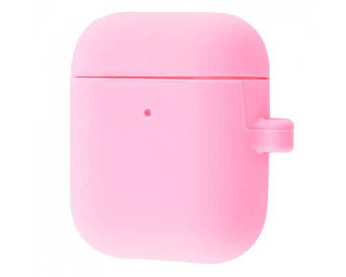Чохол Silicone Case Slim with Carbine for AirPods 2 pink