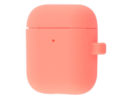 Чохол Silicone Case Slim with Carbine for AirPods 2 begonia red
