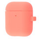 Чохол Silicone Case Slim with Carbine for AirPods 2 begonia red