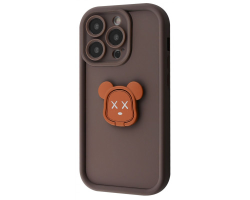 Чохол Pretty Case iPhone 13 Pro bear/brown