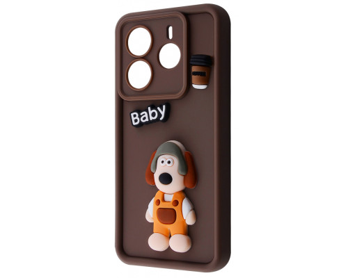 Чохол Pretty Things Case Xiaomi Redmi Note 14 Pro 4G brown/baby 2003000227314
