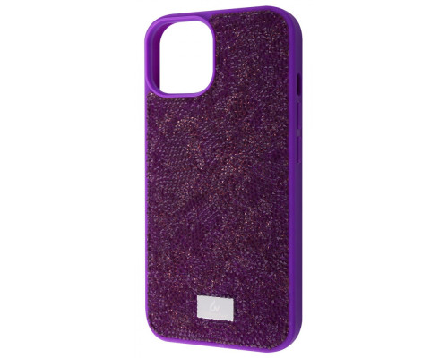 Чохол Bling World Rock Diamond (TPU) iPhone 14 purple