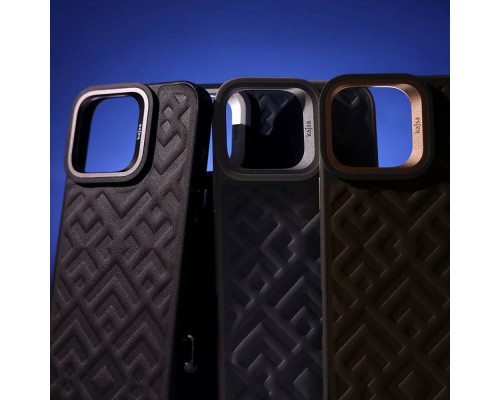 Чохол Kajsa Rhombus Collection with Magnetic Ring iPhone 16 Pro black 2003000171273