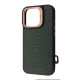 Чохол Kajsa Snake Pattern with Magnetic Ring iPhone 16 Pro Max olive 2003000171013