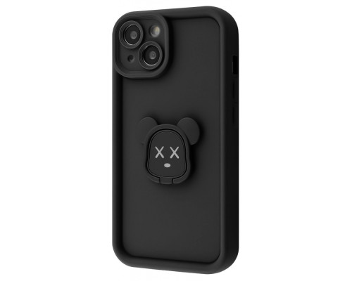 Чохол Pretty Case iPhone 15 bear/black 2003000205091