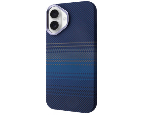 Чохол WAVE Gleam Case with Magnetic Ring iPhone 16 blue stripes 2003000253252