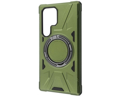 Чохол WAVE Iron Grip with Magnetic Ring Samsung Galaxy S25 Ultra dark green