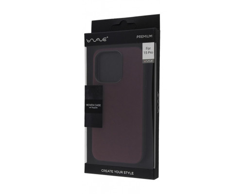 Чохол WAVE Premium Woven Case with Magnetic Ring iPhone 15 Pro taupe 2001001749149