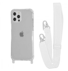 Чохол WAVE Clear Case with Strap iPhone 12/12 Pro white