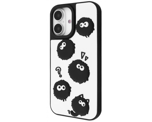 Чохол WAVE Doodle Case iPhone 16 black fluffy 2003000243345