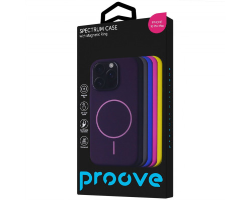 Чохол Proove Spectrum Case with Magnetic Ring iPhone 16 Pro Max deep black 2003000223903 6901139007097