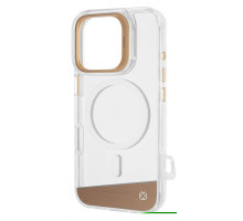 Чохол Kajsa Aluminium Shield with Magnetic Ring iPhone 16 Pro light gold 2003000170757