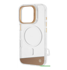 Чохол Kajsa Aluminium Shield with Magnetic Ring iPhone 16 Pro light gold 2003000170757
