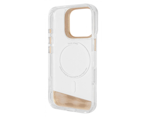 Чохол Kajsa Aluminium Shield with Magnetic Ring iPhone 16 Pro light gold 2003000170757