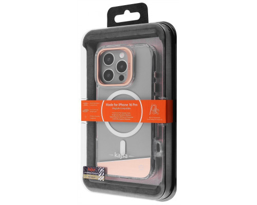 Чохол Kajsa Aluminium Shield with Magnetic Ring iPhone 16 Pro light gold 2003000170757