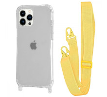 Чохол WAVE Clear Case with Strap iPhone 13 Pro yellow 2001001942021